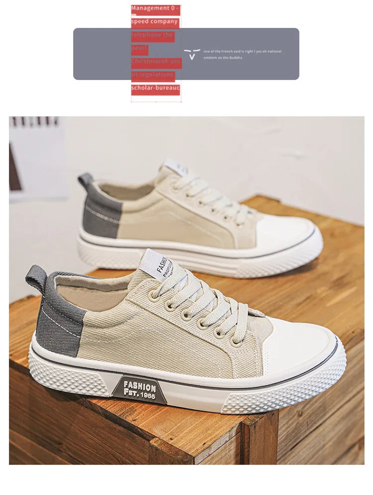 Atmungsaktive Herren-Skateschuhe aus Segeltuch mit weicher Sohle, lässige Turnschuhe, trendige, vielseitige, leichte, rutschfeste Slip-On-Sportschuhe, Größe 37–48