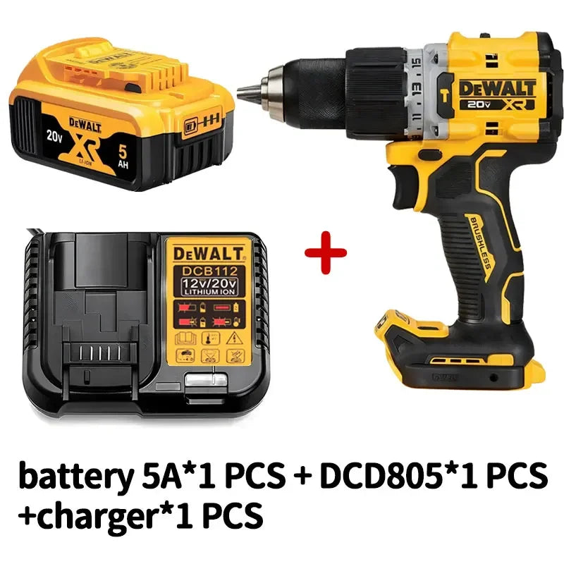 DEWALT DCD805 20V Elektrowerkzeuge Bürstenloser Schlagbohrschrauber Akku-Elektroschrauber Multifunktions-Handbohrmaschine