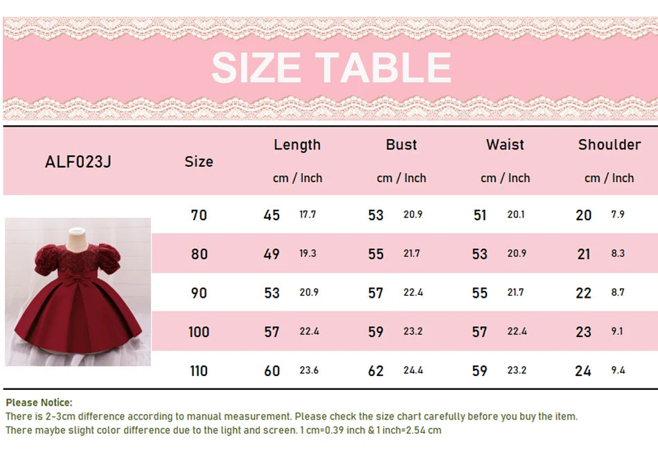 Kleinkind Rot Pailletten Mesh Kleid Mädchen Baby Einfarbig Neue Jahr Party Formale Kostüm Leistung Prinzessin Kleid Geburtstag Kleidung
