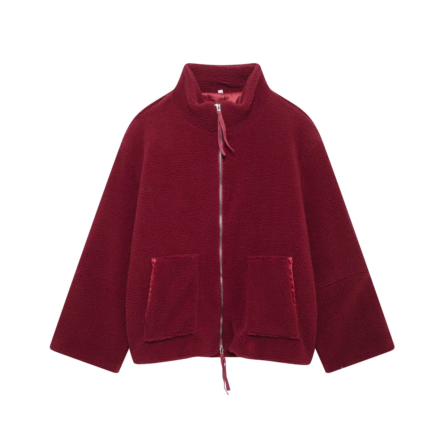 Winter Fleece frauen Mantel Zipper Stehkragen Lose Verdickt Mantel frauen Herbst Warme Neue Casual Trendy frauen Mantel