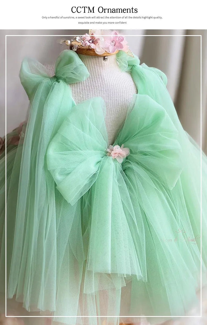 Luxuriöses und elegantes Schmetterlingsmädchen-Prinzessinnenkleid für 0–6 Jahre, formelle Jubiläumsfeier, flauschiges Kleid, Modellkunst, Aufführung