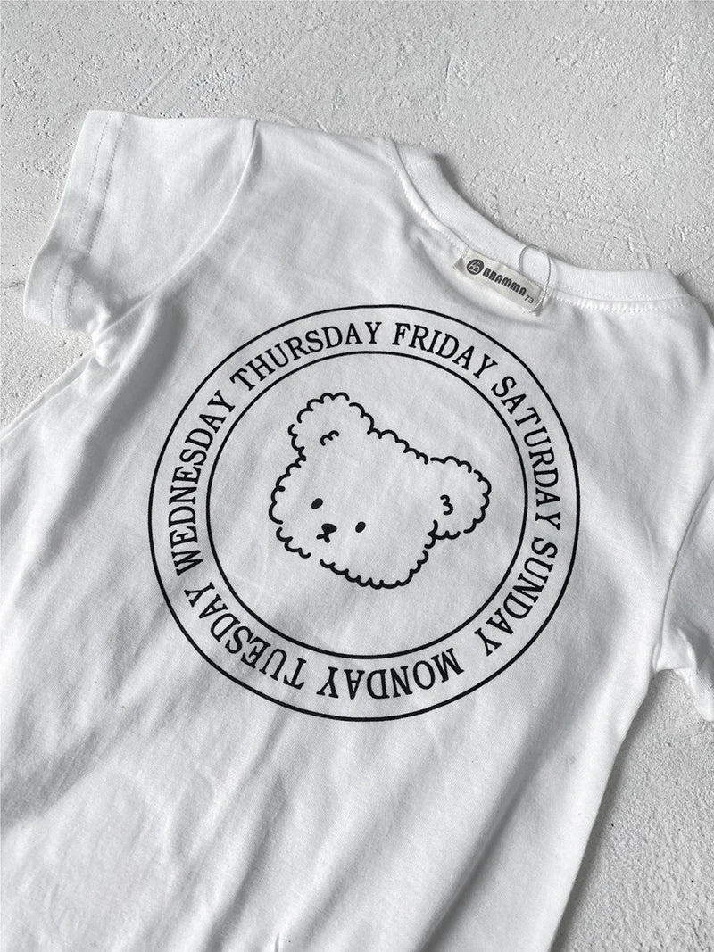 0-2Y Sommer Baby Body Niedlichen Cartoon Gedruckt Einteiliges für Kleinkinder Mädchen und Jungen Baby Kleidung Kleinkind Kurzarm Overall