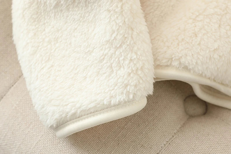 Damen-Fleecemantel, Winter, warm, verdickte Jacke, beidseitig zu tragen, doppelseitige Samt-Korallen-Fleece-Mäntel, Polar-Fleece-Jacken