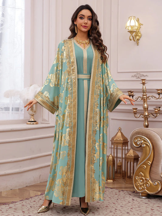 Eid Women Dress Muslim Abaya Embroidery Party Jalabiya Ramadan Long Dresses Abayas Vestidos Largos Kaftan Arab Long Robe 2025.