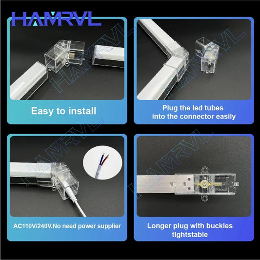 Hexagon LED lighting for Garage Barbecue Shop Barbershop Gym Bar Car Detailing Showroom 4S Workshop Ceiling Light Honeycomb Tube.