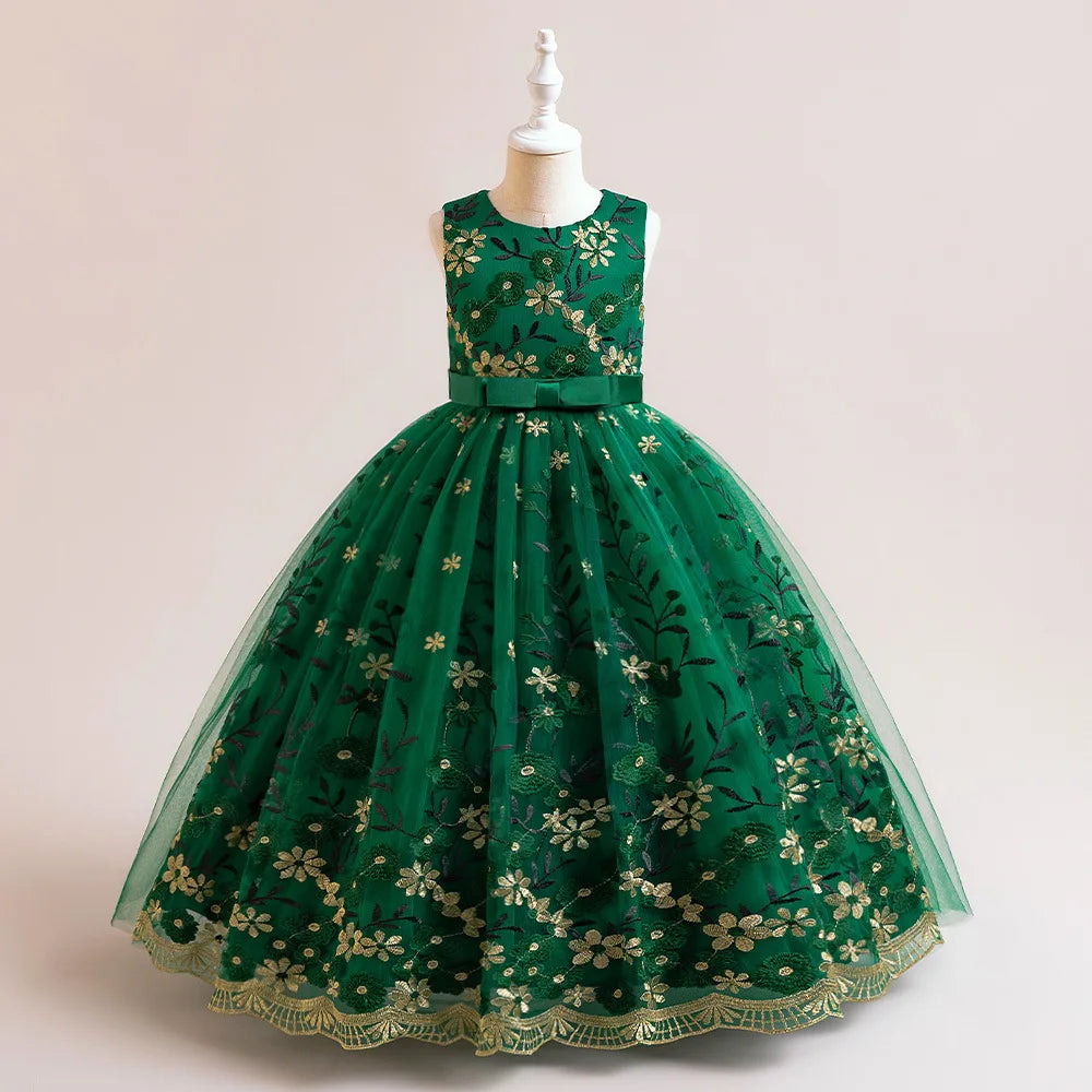 Kinderkleider, luxuriöse Partys, Abendkleid, Stichkleid für Mädchen, Abschlussball, Leistung, Teenager, Prinzessinnenkleider, 14 bis 16 Jahre