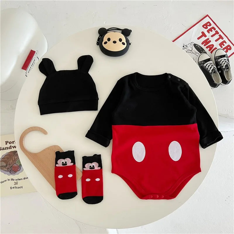 Winnie The Pooh Bär Baby Body Neugeborenen Langarm Strampler Kleinkind Jungen Mädchen Overall Kleidung K3529