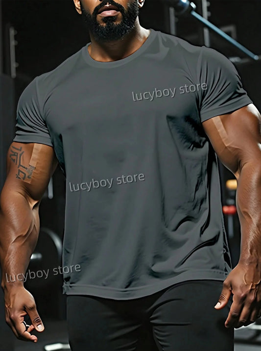 2025 LEGENDARY print Mens Gym Muscle power Training T Shirt Sports Jogging Short Sleeve TeesRunning Men Oversized Clothing Tops.