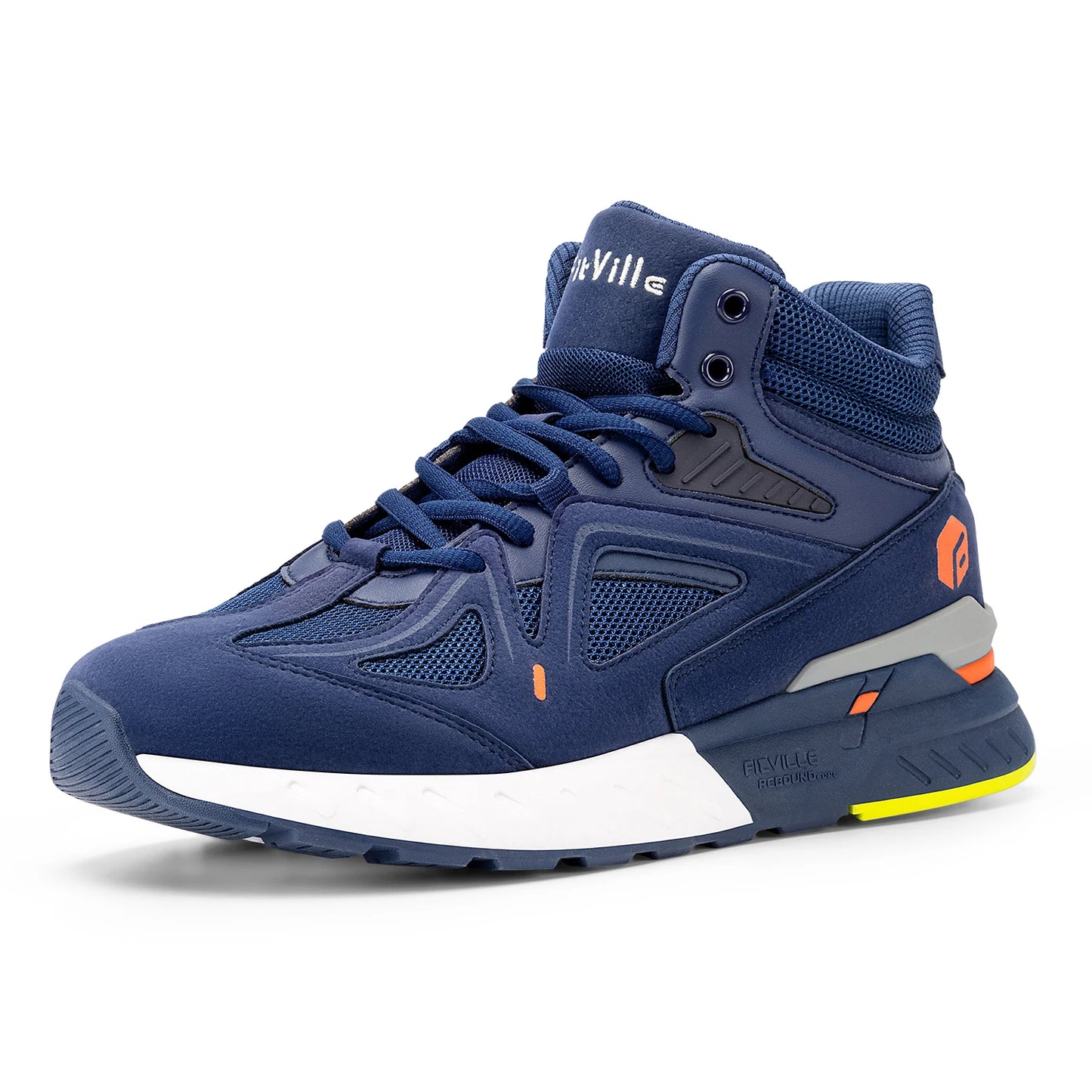 FitVille Herren-High-Top-Basketballschuhe, verbreitert, leicht, lässig, atmungsaktiv, für männliche geschwollene Füße, lindert Schmerzen