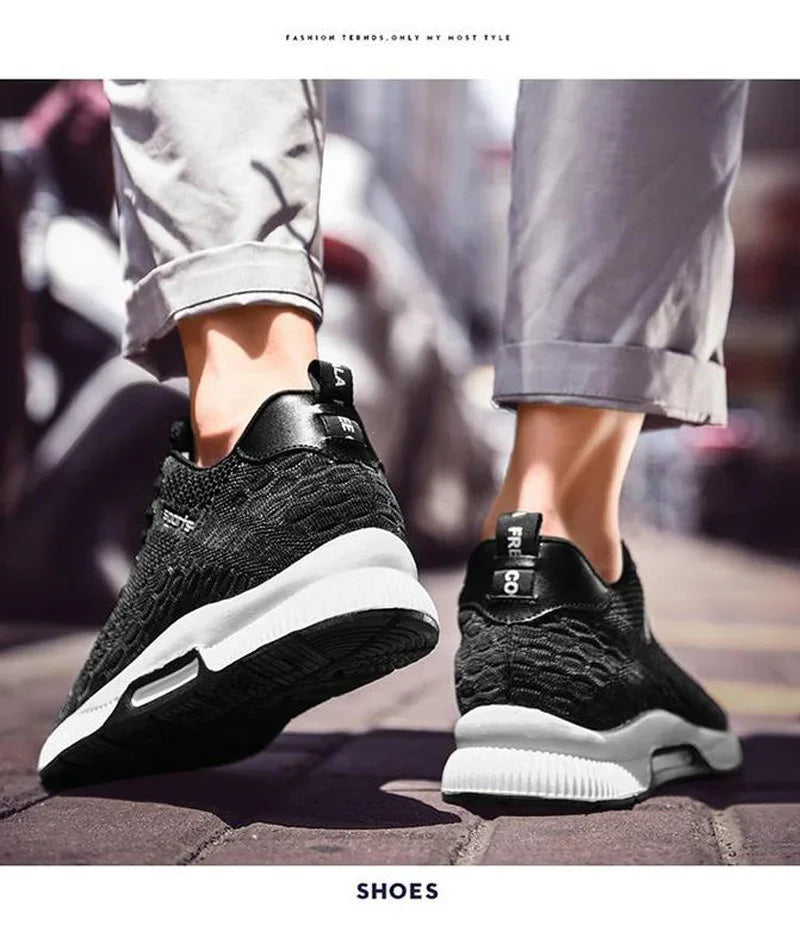Männer Turnschuhe Aufzug Schuhe Versteckte Heels Atmungsaktive Erhöhung Schuhe für Männer Erhöhen Einlegesohle 6CM Sport Casual Höhe Schuhe