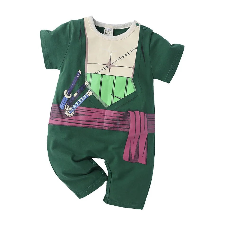 0-2 Jahre Baby Junge und Mädchen Strampler Neugeborenen Sommer Kurzarm Overall Baby Anime Cartoon Baumwolle Cosplay Kostüm