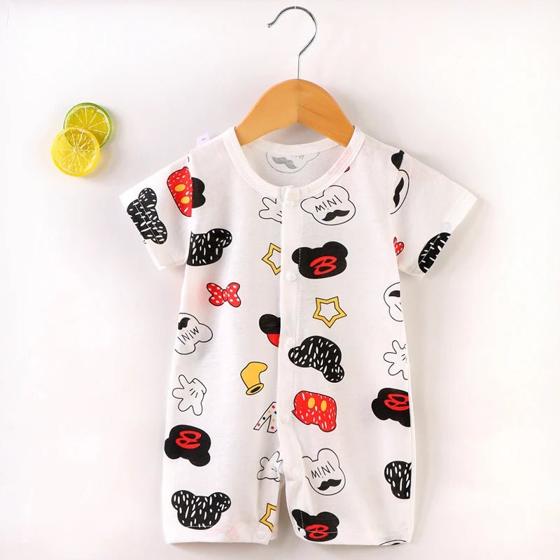 Neugeborenen Baby Kleidung Junge Mädchen baby kleidung artikel Baumwolle Body Sommer Kurzarm Strampler Infant Kleinkind nachtwäsche