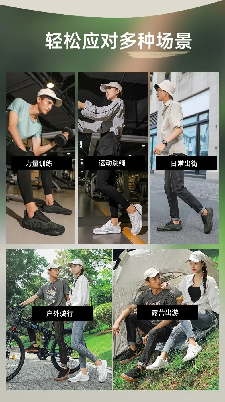 Sommer Breite Schuhe Männer Barfuß Breite Kappe Weichen Sohlen Outdoor Jogging Lace Up Casual Sneaker Atmungsaktive Laufschuhe Tenis Jeans