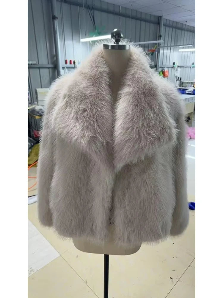 TWOTWINSTYLE Solide Temperament Jacken Für Frauen Revers Langarm Patchwork Tasten Designer Mäntel Weibliche Mode Stil Kleidung