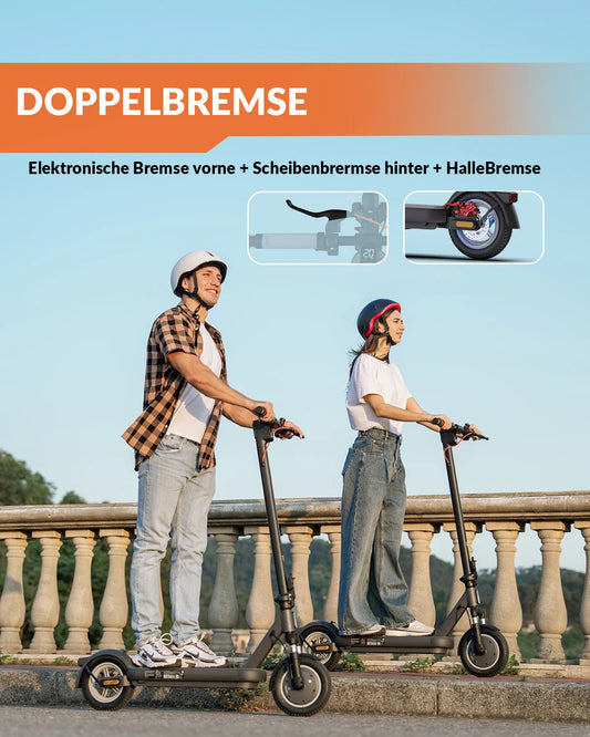 5TH WHEEL ES14 ABE Adult E-Scooter 400W Motor 48V 7.5AH City Electric Scooter 10" Solid Tires Foldable Electric Scooter.