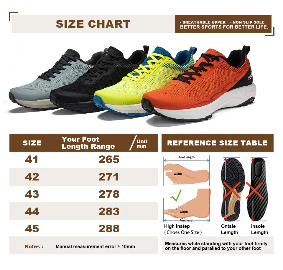Baasploa Männer Wanderschuhe Komfort Tragen Beständig Outdoor Schuhe Männer Atmungsaktives Mesh Casual Turnschuhe Klettern Nicht-Slip Spitze Up