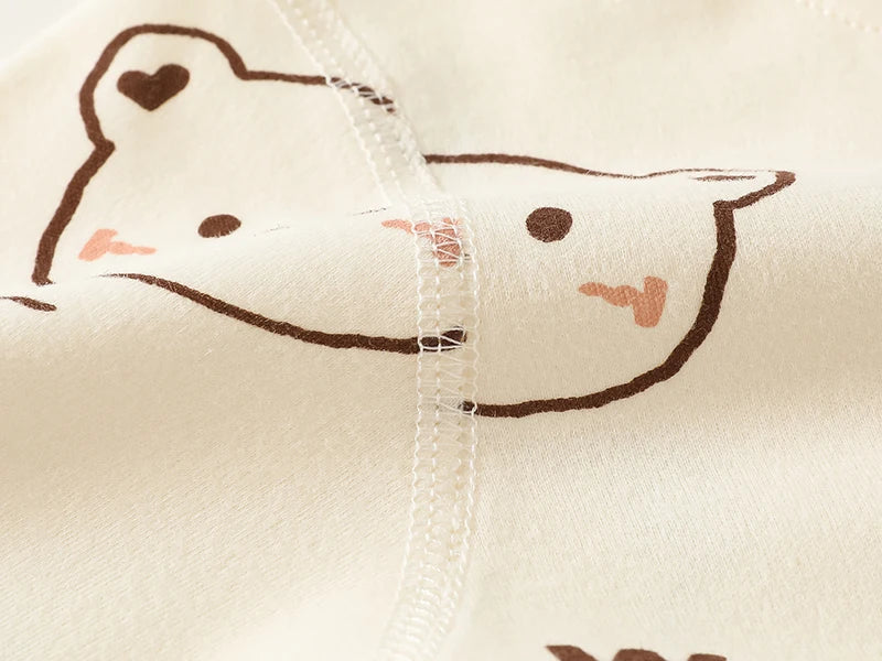 0-2Y Reine Baumwolle Langarm Neugeborenen Baby Strampler Haut-freundliche Einteilige Windel Overall Unterwäsche Infant Cartoon Homewear