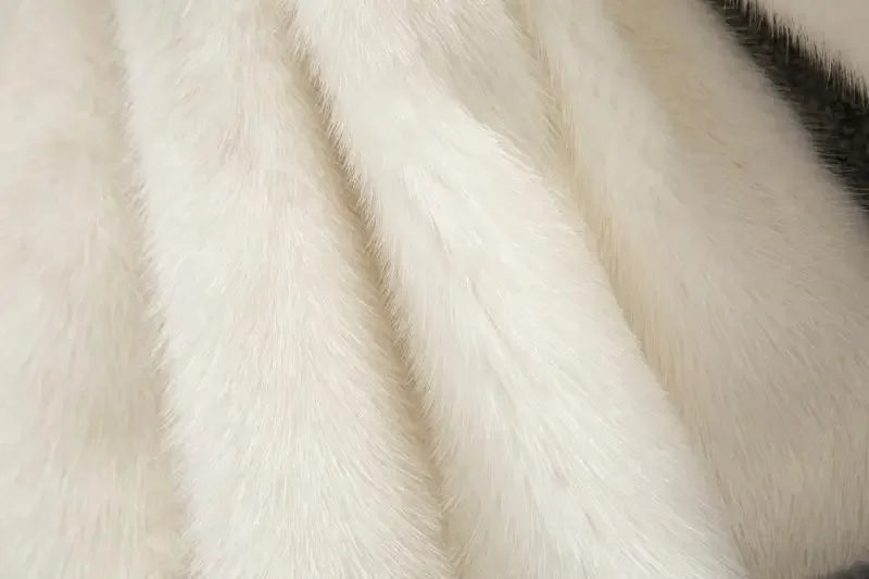 Mit kapuze Lose Faux Pelz Jacke Frauen Dicke Herbst Winter Koreanische Maxi Mantel Lange Warme Luxus Pelz Parkas Bontjas Pelzigen Oberbekleidung