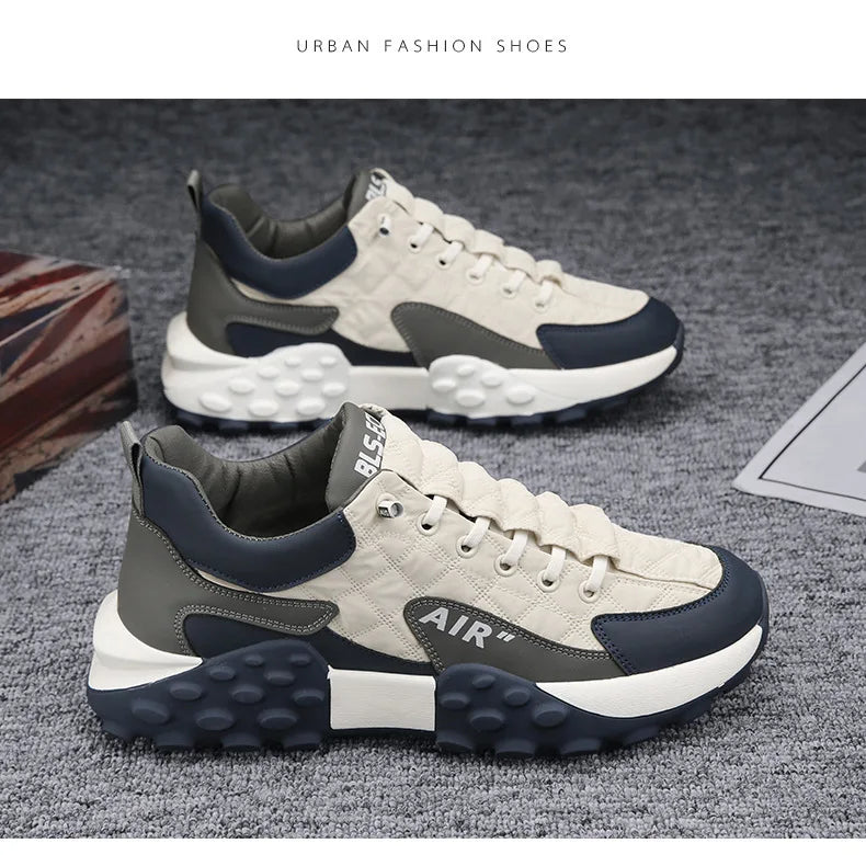 Männer Turnschuhe Plattform Männer Schuhe 2025, Neue Laufschuhe für Männer Luxus Marke Lässig Vulkanisierte Schuhe Bequem Tenis Masculino