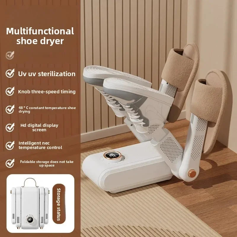 Portable Foldable Electric Shoe Dryer UV Blue Light UV Sterilization Deodorizing Shoe Dryer Fast Drying Household Shoe Dryer