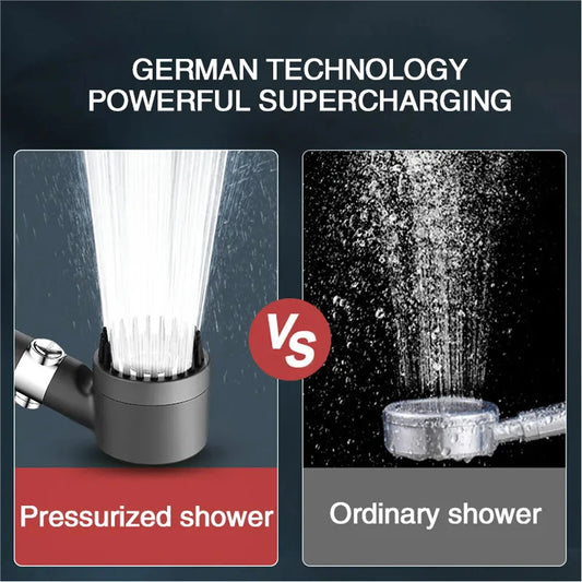 4 Modes Shower Head High Pressure Showerhead One-Key Stop Water Massage Shower Head With Filter Element Bathroom Accessories