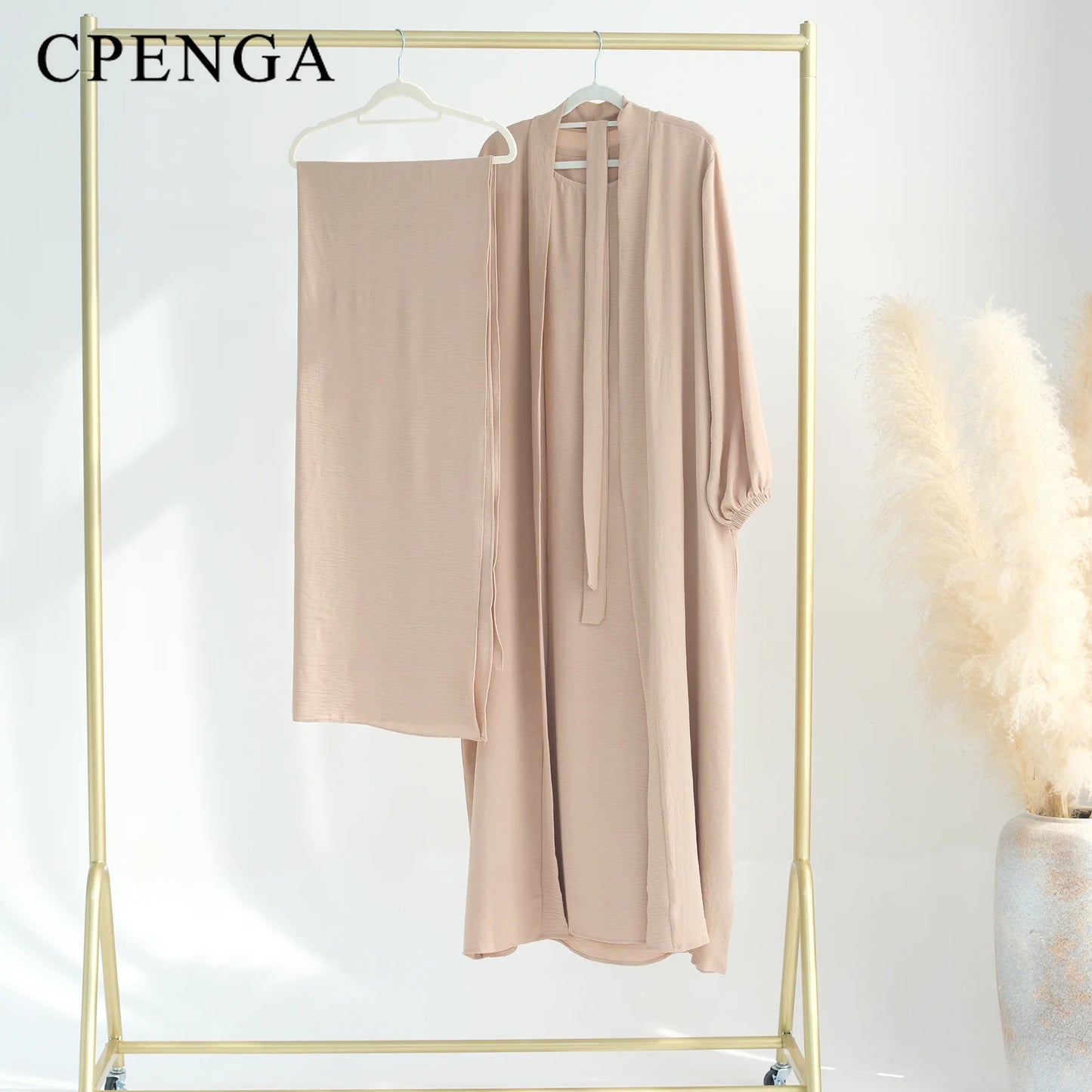 2024 New Muslim Sets for Women Ramadan Prayer Dress Modest Dresses Eid Dubai Abaya Female Islam Clothing Elegant Party Clothes