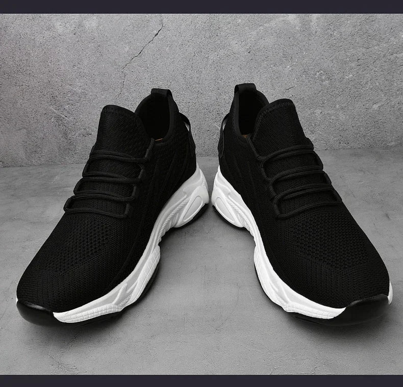 Zunehmende Herren-Turnschuhe, lässige Erhöhungsschuhe, 8 cm Höhenerhöhungsschuhe für den Sommer, atmungsaktive 6 cm Aufzugsschuhe