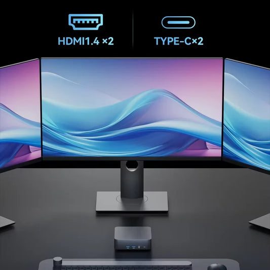 2025 NEW MINI PC Windows 11 Intel Core i9 8950HK 16GB RAM 1TB SSD Computer Dual WIFI 6 BT5.2 4K HD Mini Gaming office studyPc.