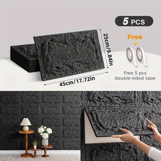 PU stone wall panel, 10 mm, realistic brick pattern, anti-mould and moisture-proof, waterproof and washable, suitable for/outdoo