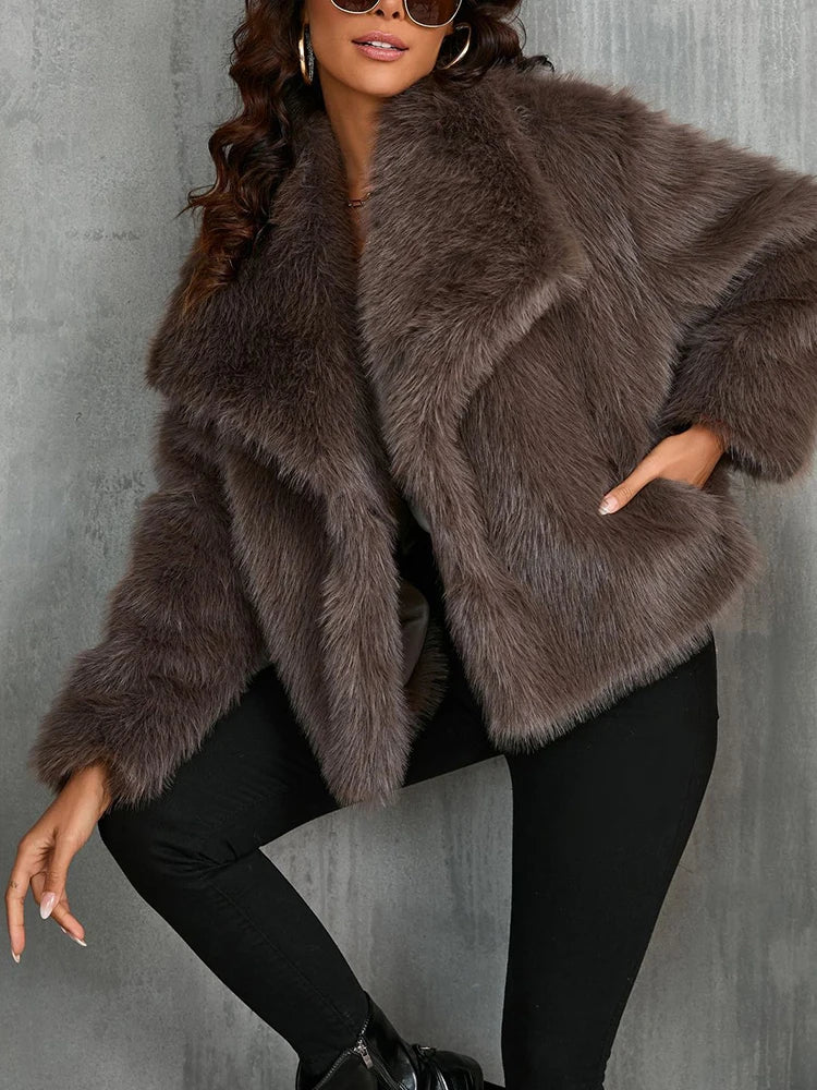 TWOTWINSTYLE Solide Temperament Jacken Für Frauen Revers Langarm Patchwork Tasten Designer Mäntel Weibliche Mode Stil Kleidung