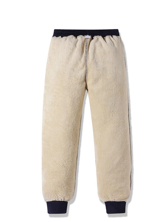 Men's Jogging Sports Pants Autumn Winter Thick Fleece Sweatpants Drawstring Outdoor Casual Trousers Warm Daily Fitness Clothing.