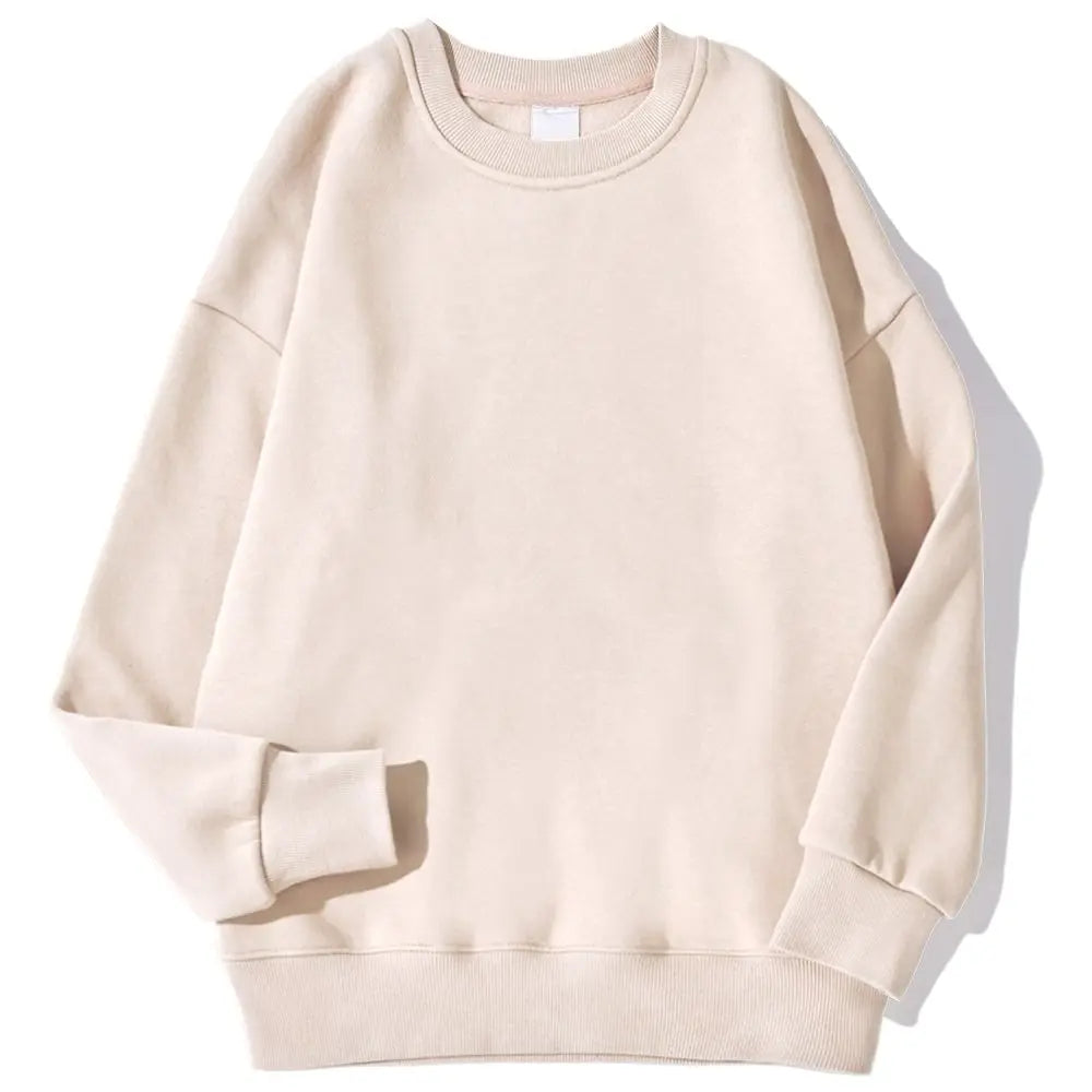 Herbst Winter Frauen Solide Hoodie Mode Warme Fleece Pullover Weiche Atmungsaktive Oansatz Sweatshirt Casual Oversize Weibliche Kleidung