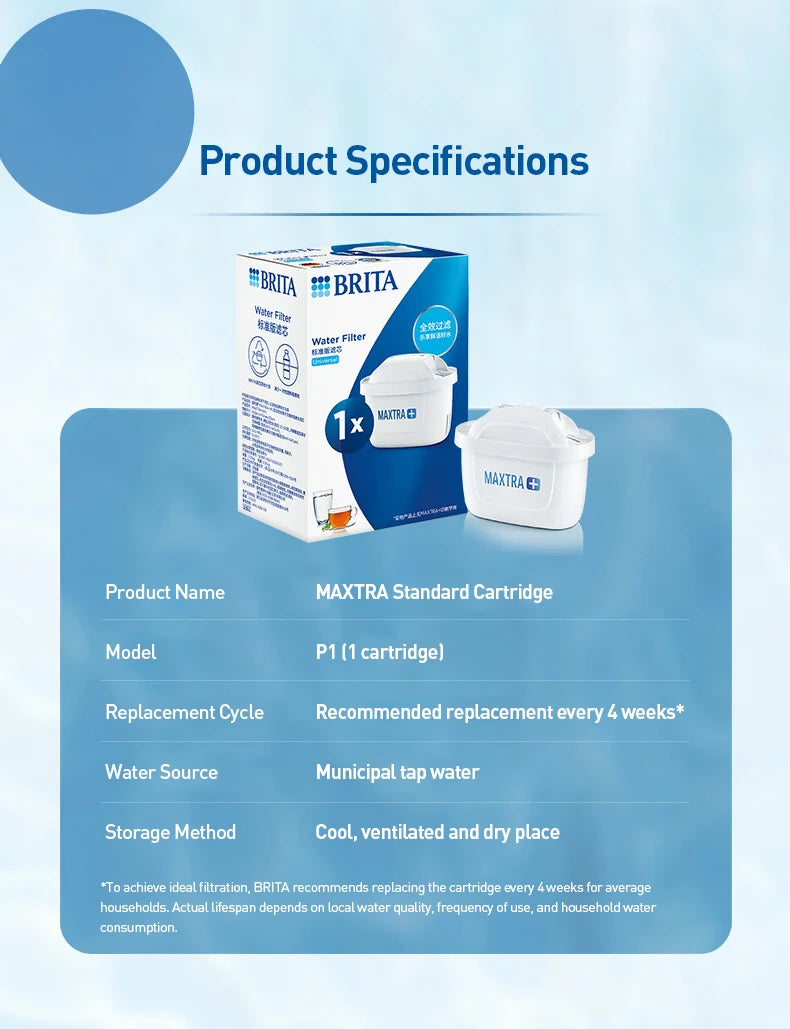 For Brita Maxtra Water Filters Cartridge Purify Kettle Activate Carbon Water Filter 1/3/6 Pcs for kettles and water purifiers