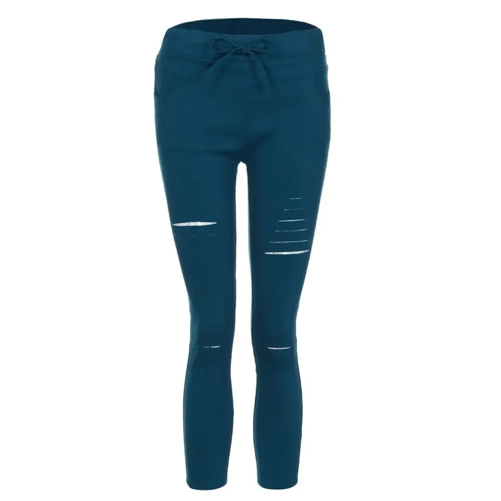 Zerrissene Jeans für Damen, große Größe, zerrissene Hose, Stretch-Bleistifthose, Leggings, Damenjeans, Damenjeans