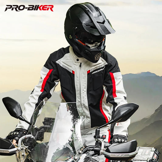 HEROBIKER Waterproof Motorcycle Jacket Man Racing Jacket Wearable Motorcycle Pants Moto Clothing With EVA Protection.