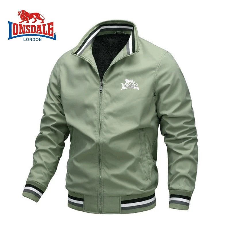 High End Embroidered CAMEL High-quality Men's Zippered Jacket, Spring and Autumn Fashionable Casual Outdoor Sports Jacket Top.