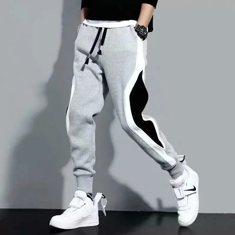 2024 frühling Herbst männer Sport Hosen Männlichen Lose Anliegende Leggings Patchwork Running Training Casual Hosen Mode Outfit Hosen