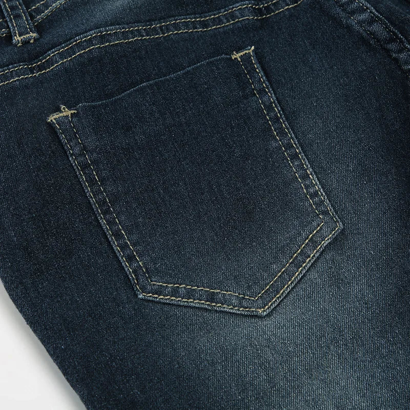 Vintage Y2K Flared Jeans Retro Button-up Low Rise Casual Denim Hose Harajuku 2000er Jahre Hose Basic Aesthetic Mom