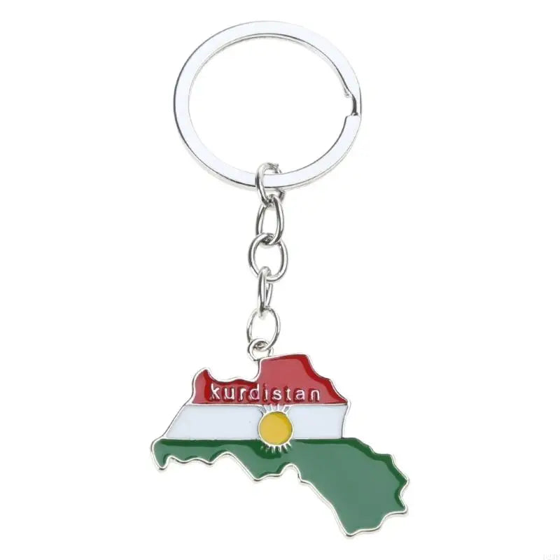 U2JF Unisex Kurdistan Map Pendant Necklace for Women Men Choker Keychain Gift.