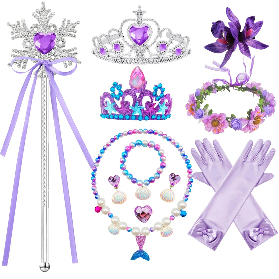 Disney Kleine Meerjungfrau Prinzessin Kleid Kinder Phantasie Karneval Cosplay Kostüm Geburtstag Hochzeit Party Kleidung Halloween Kostüm