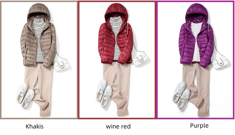 13 Farbe Neuankömmlinge Frauen Mode kurze ultraleichte dünne packbare Puffer Jacken weibliche süße Stil koreanische Daunen mäntel