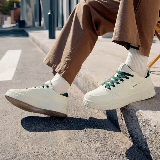 361 Degrees Men's Board Shoes Spring New Casual Versatile Thick Soled Leather Comfortable Trendy Durable Male Sneaker 672516615.