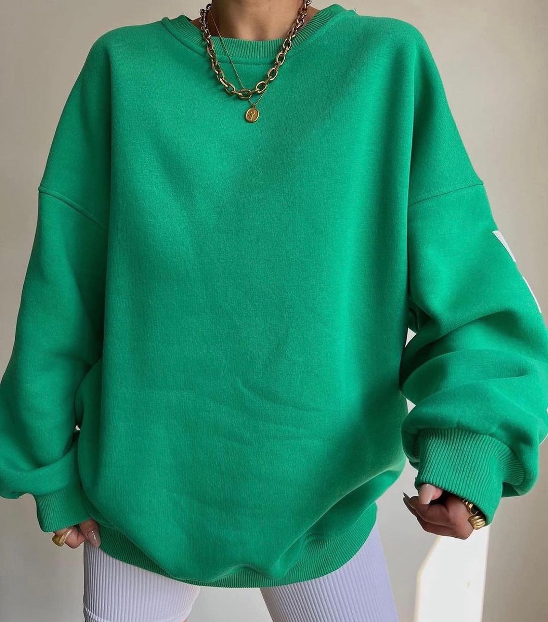 Combhasaki Damen Y2K Grunge Lose Pullover Sweatshirts Brief Drucken Lässige Verdickte Langarm Tops Herbst Hoodie Streetwear