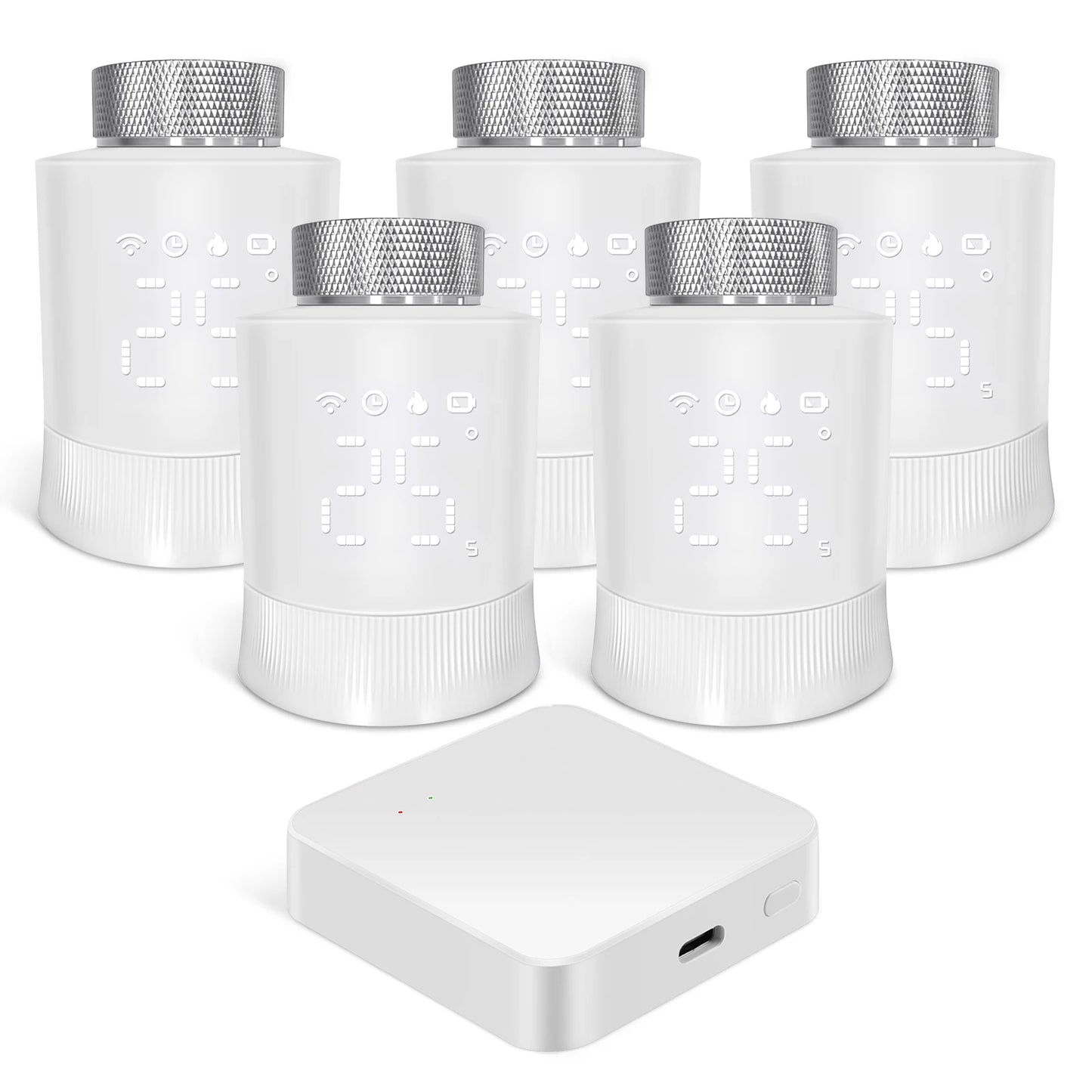 Tuya Zigbee Smart Thermostatic Valve Radiator Actuator Valve Wireless Temperature Controller Energy-Saving for Home Heating Alex.