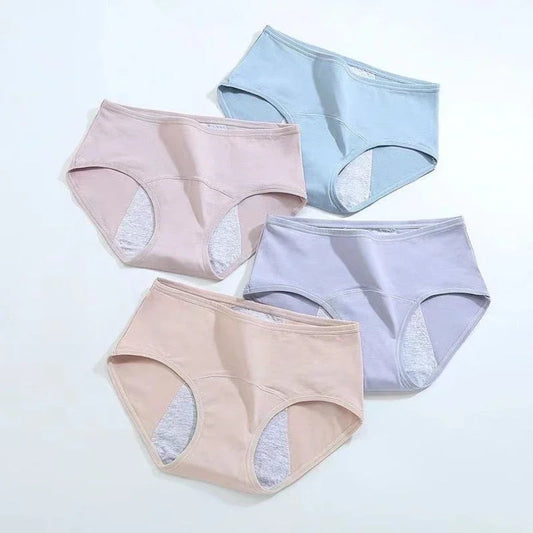 New Leak Proof Menstrual Panties for Women L-8XL Plus Size Cotton Underwear with Waterproof and Breathable Design for Periods.
