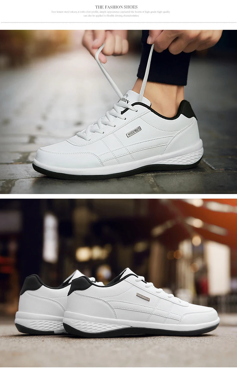 Pu Leder Männer Schuhe Turnschuhe Trend Casual Atmungsaktive Freizeit Männlichen Turnschuhe Nicht-Slip Schuhe Vulkanisierte Schuhe Tenis Masculino