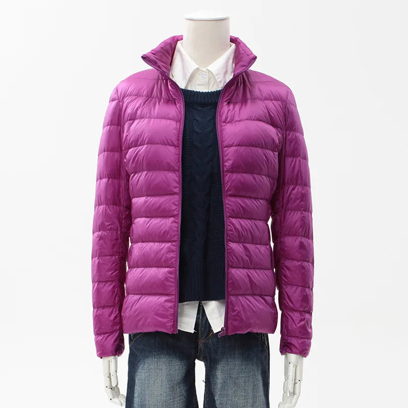 13 Farben Frauen Frühling Puffer Mantel 2023 Neuheiten Ultra Licht Weiße Ente Unten Jacke Koreanische Slim Fit Kurze Parkas