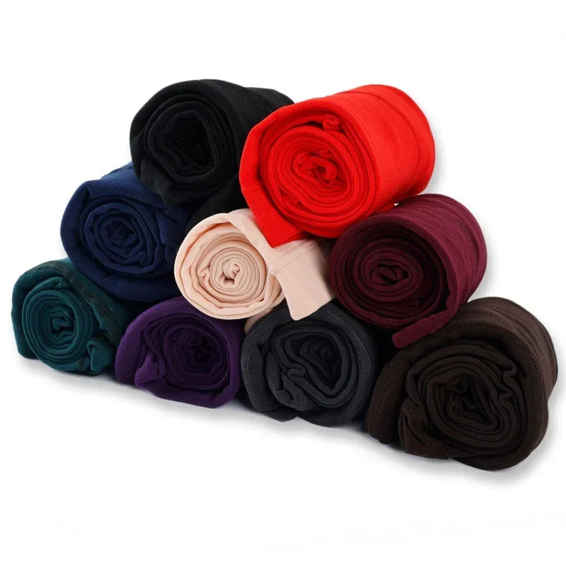 Frauen Winter Verdicken Leggings Warme Hohe Taille Einfarbig Samt für Weibliche Verdickte Samt Strumpfhosen Dehnbare Schwarze Strumpfhosen