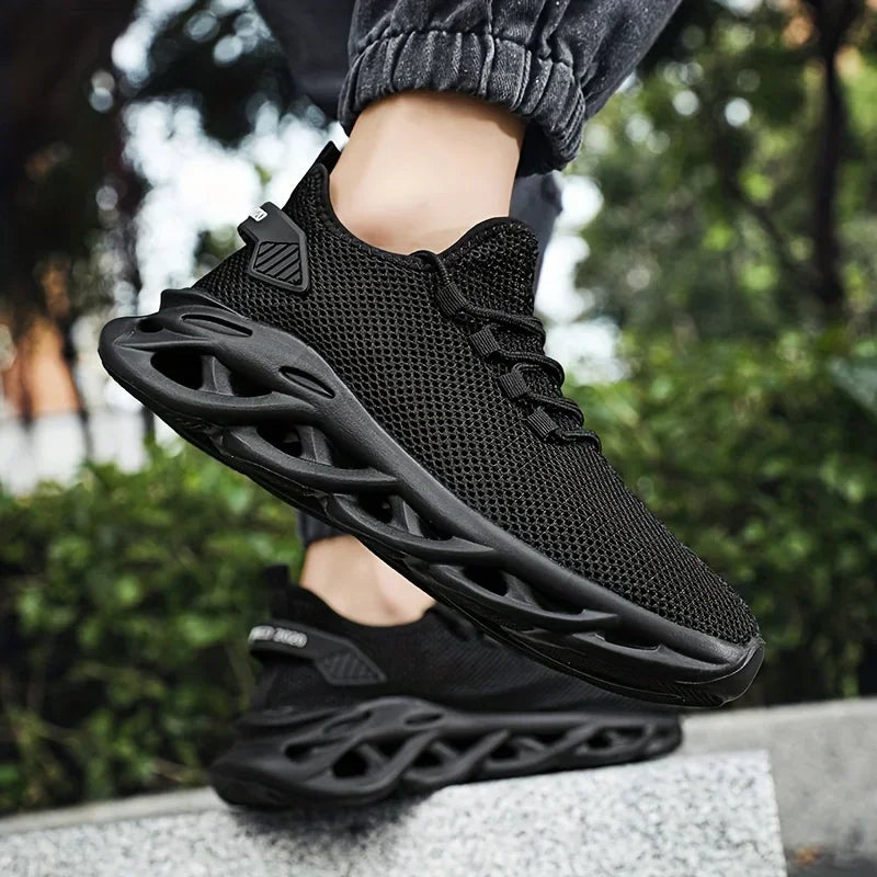 Männer Casual Sport Schuhe Atmungsaktive Leichte Turnschuhe Outdoor Mesh Schwarz Laufschuhe Athletisch Jogging Tenis Wanderschuhe
