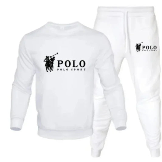 Men's autumn and winter sets of round-neck sweatshirts and jogging pants, autumn and winter fashion, outdoor fitness and casual.